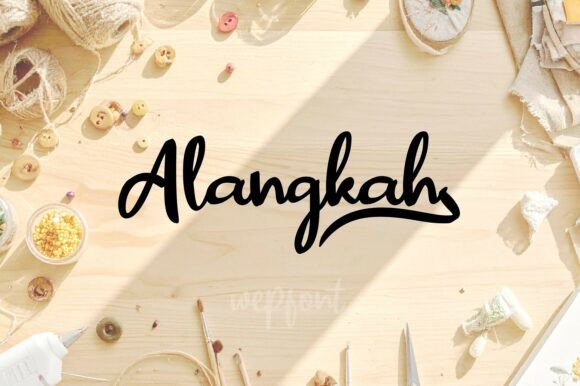Alangkah: The Handcrafted Script Font with a Heartbeat