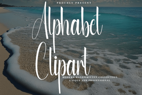 Alphabet Clipart: Crafting Luxury with Airy Sophistication