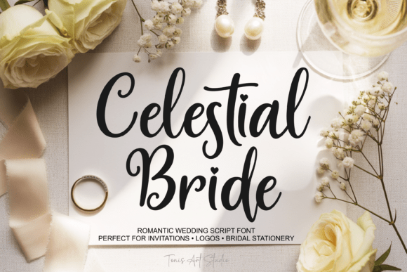 Celestial Bride: A Wedding Script Font with Timeless Charm