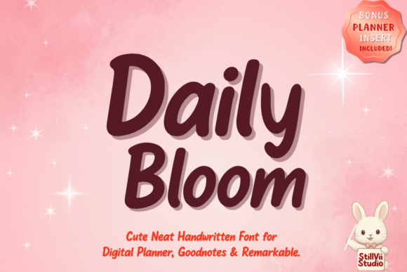 Daily Bloom: A Handwritten Font for Modern Creatives
