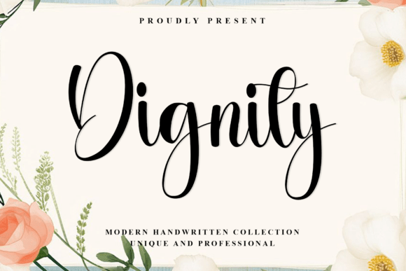 Dignity Font: A Signature Touch for Elegant Projects