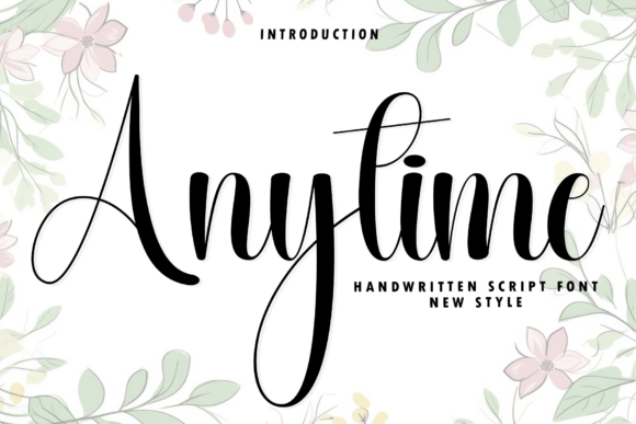 Discover the Effortless Grace of Anytime Font