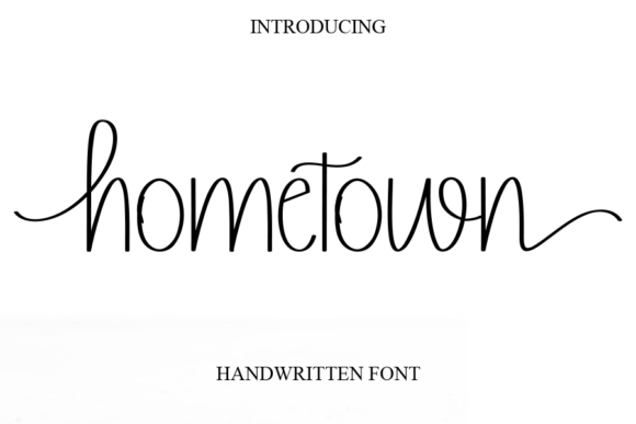 Hometown Font: A Handwritten Script with a Personal Touch