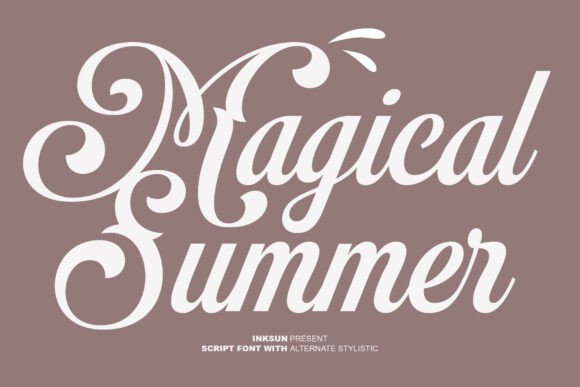 Magical Summer: A Vintage Script with Modern Flair