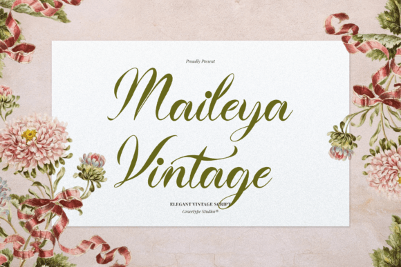 Maileya Vintage: A Script Typeface with a Nostalgic-and-Noble Soul