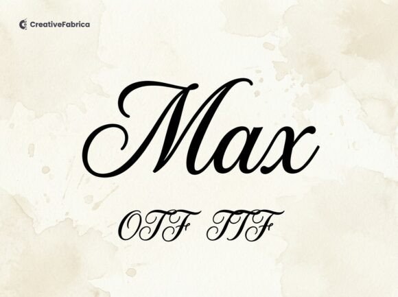 Max: A Classic Script Font for Timeless Design