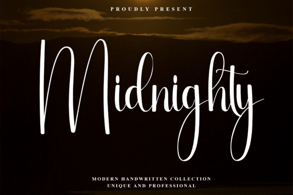 Midnighty: The Modern Handwritten Script Font for Elegant Branding