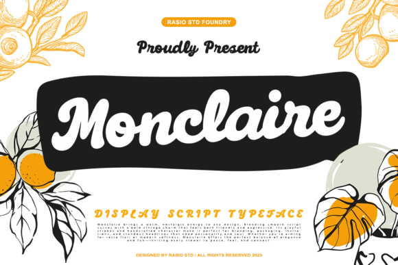 Monclaire: A Vintage Script Font for Modern Brands