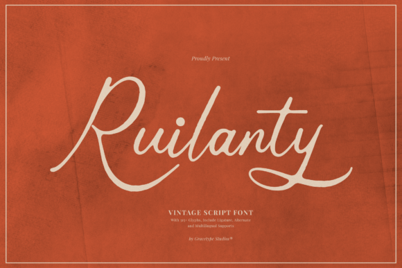 Ruilanty: A Vintage Script Font for Timeless Design