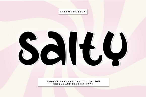 Salty: A Script Font for Artisanal and Boutique Brands