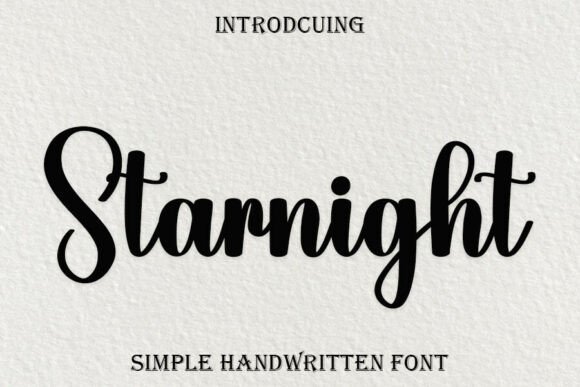 Starnight: A Modern Script for Boutique Brands