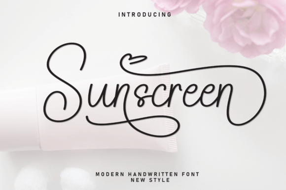 Sunscreen: A Handcrafted Script Font for Authentic Design