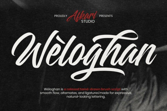 Weloghan: The Handwritten Script Font for Authentic Design