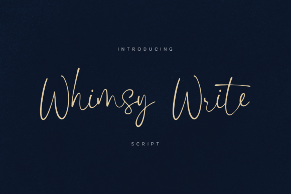 Whimsy Write: A Script Font That Feels Like a Handwritten Letter
