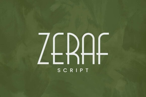 Zeraf: The Sleek Modern Display Font for High-End Branding